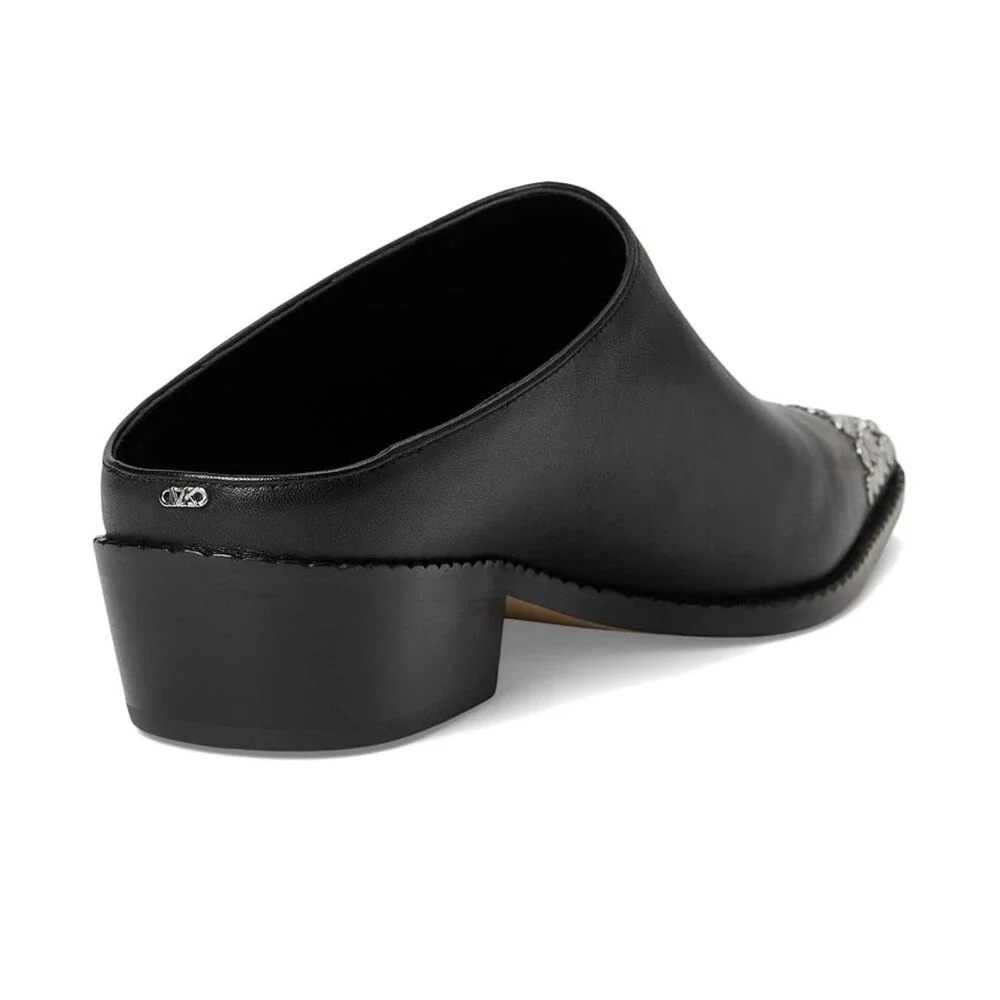 Michael Kors Nash Mule Women's US 8 M Black Leather Pointed Toe Slip On ZOGG3580